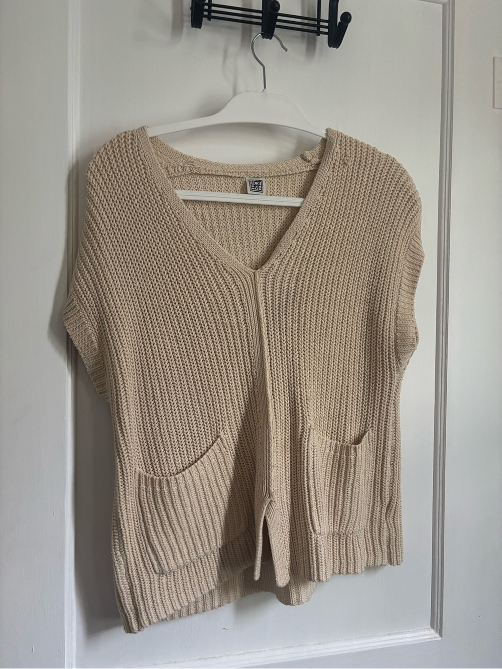 Toteme V-Neck Knit Pocket Sweater Vest